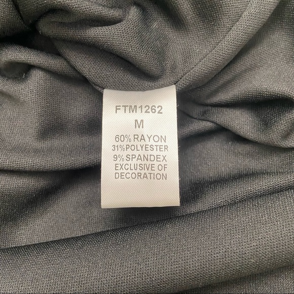 T H M L black and white knit dress size medium - Picture 6 of 7